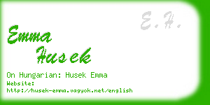 emma husek business card